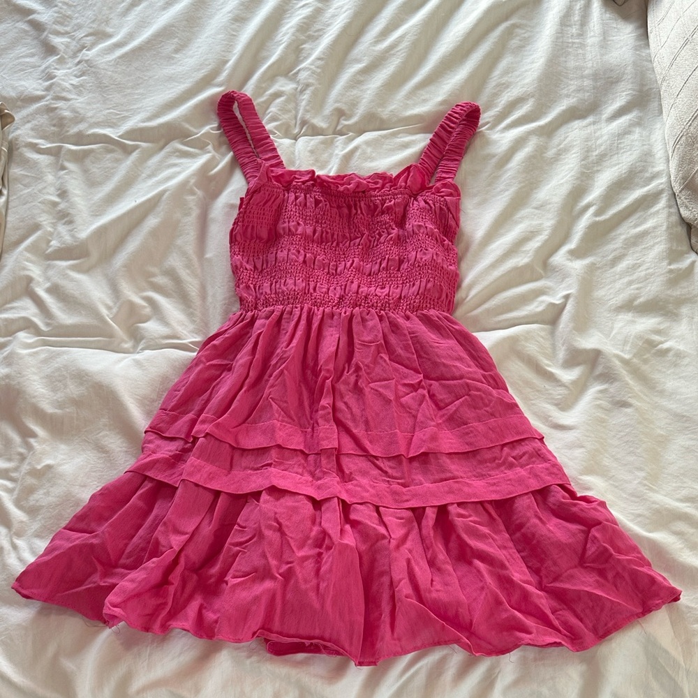 DO+BE Vibrant Pink Layered Dress